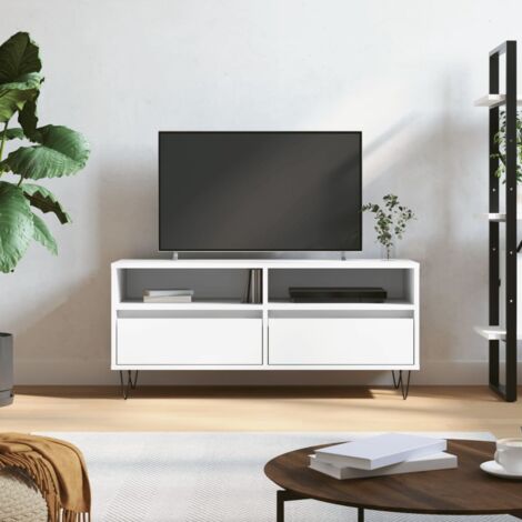 TV Cabinet White 100x34.5x44.5 cm Engineered Wood vidaXL