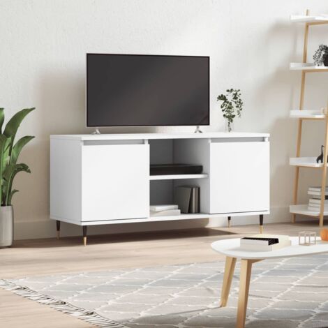 TV Cabinet White 104x35x50 cm Engineered Wood vidaXL