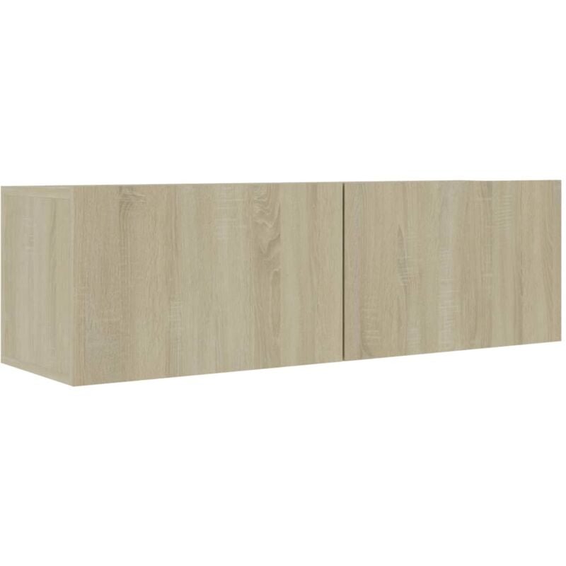 Tv Cabinet Sonoma Oak 100x30x30 cm Engineered Wood Vidaxl