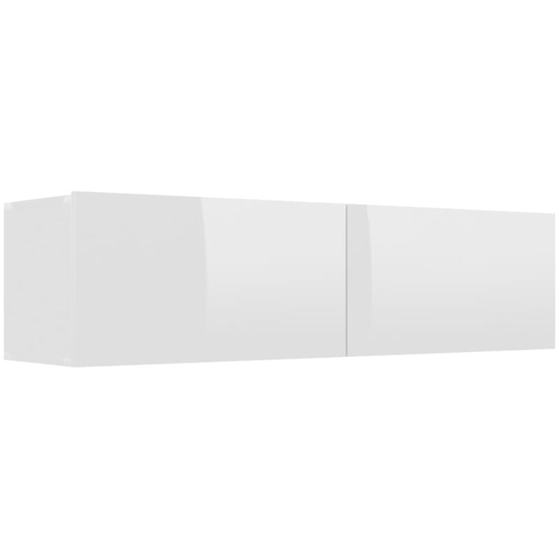 Vidaxl - tv Cabinet High Gloss White 120x30x30 cm Engineered Wood