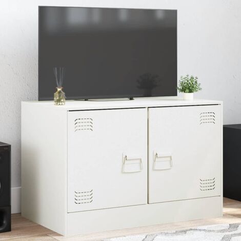 TV Cabinet White 67x39x44 cm Steel vidaXL