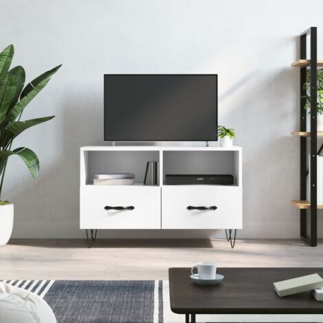 TV Cabinet White 80x36x50 cm Engineered Wood vidaXL