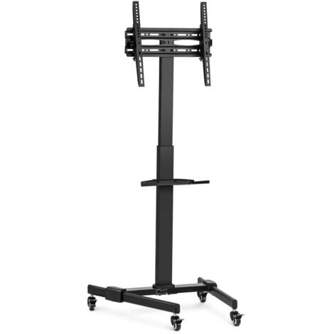 FROMM & STARCK TV Cart TV Trolley Rolling TV Stand Mobile TV Stand Max. 55 Tilt Rotate 35kg