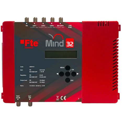 TV central FTE con filtros programables 4 entradas MIND32