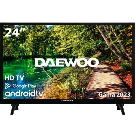 Tv daewoo 24inch led hd - 24dm54ha - android smart tv - wifi - hdr10 - hlg - hdmi - usb - bluetooth - tdt2 - cable - satellite