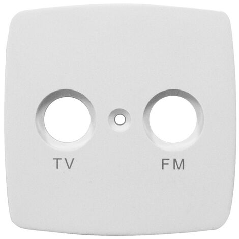 TV & FM  Abdeckung aus Kunststoff für den Innenbereich, in weiß