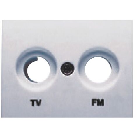 TV-FM Buchsenabdeckung SILVER LUNA BJC Coral 21330-PL