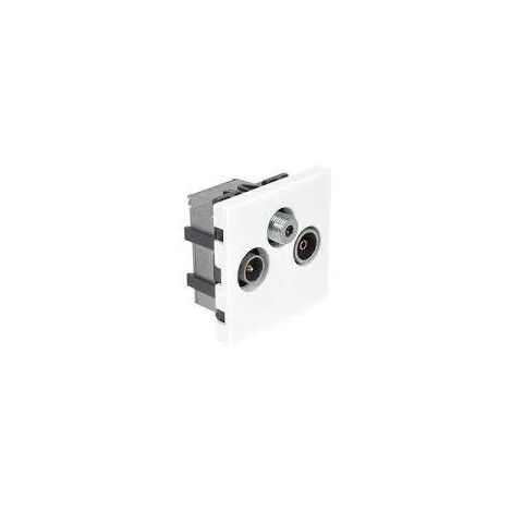 TV/FM/SAT In-Ceiling Jack Casual Blanco Brillante