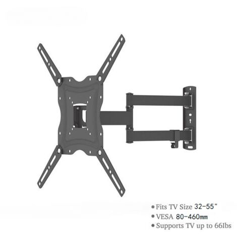 TV-Halterung, verstellbar, Wandhalterung, 32-55 Zoll, drehbar, mit Wasserwaage