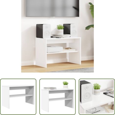TV in legno -  Mobile TV Bianco 60 x 30 x 40 cm Legno multistrato