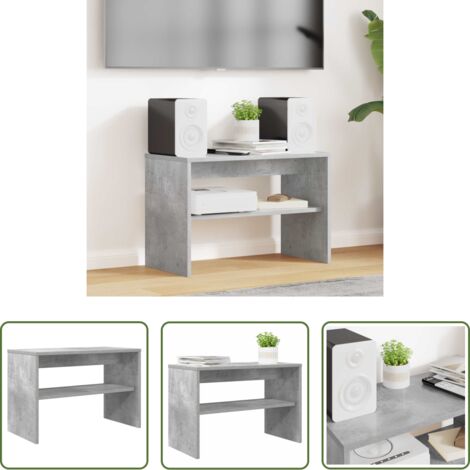 TV in legno -  Mobile TV Grigio cemento 60 x 30 x 40 cm Legno multistrato