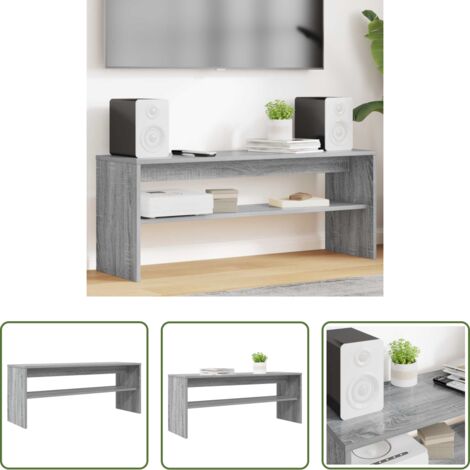 TV in legno -  Mobile TV Grigio Sonoma 100 x 30 x 40 cm Legno multistrato