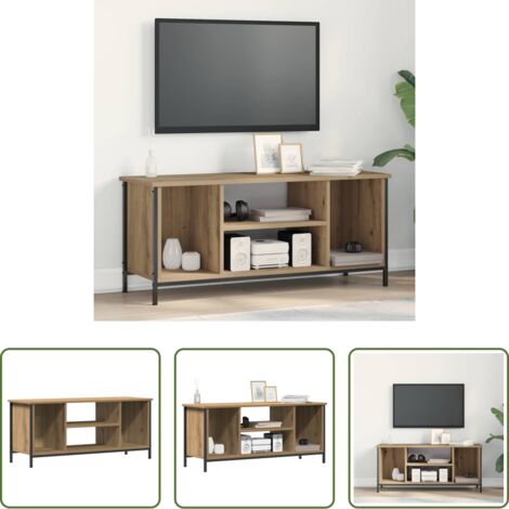 TV in legno -  Mobile TV Rovere artigianale 102 x 35 x 45 cm Legno multistrato