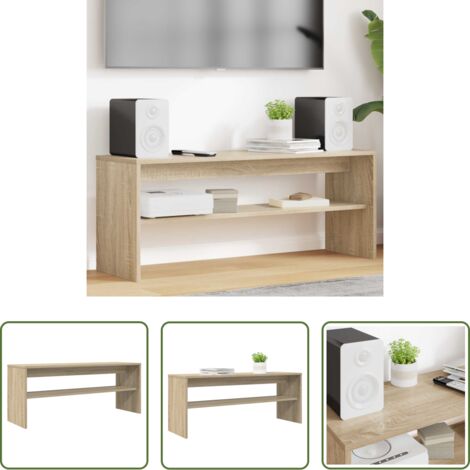 TV in legno -  Mobile TV Rovere Sonoma 100 x 30 x 40 cm Legno multistrato