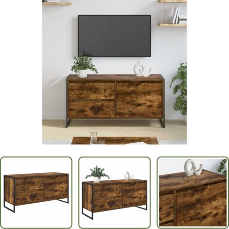 TV industriale - Mobile TV Quercia Fumosa 100 x 36 x 49.5 cm Legno multistrato