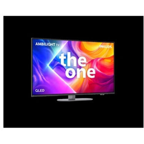 TV LED Philips QLED 50PUS9050 126cm 4K UHD Ambilight P5 VRR 144Hz Pied pivotant The One 2025