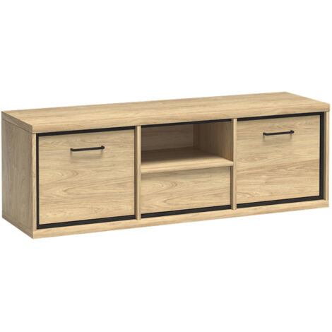 TV Lowboard 139 cm, Eiche, MEGARA-161