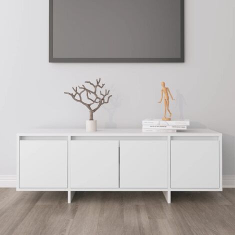 TV-Lowboard für Wohnzimmer  TV Schrank TV-Möbel  Weiß 120x30x40,5 cm Holzwerkstoff DE52493