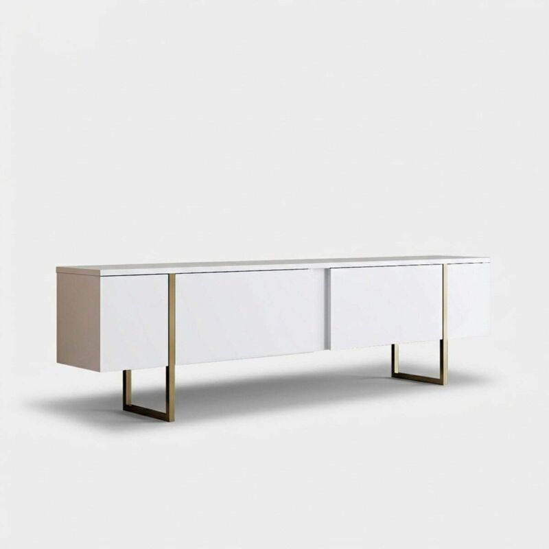 Cotecosy Tv-möbel 2 Klapptüren B180 Cm - Luxe