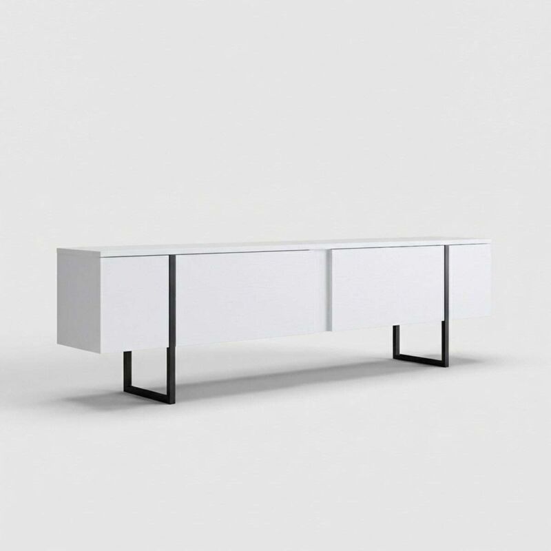 Cotecosy Tv-möbel 2 Klapptüren B180 Cm - Luxe