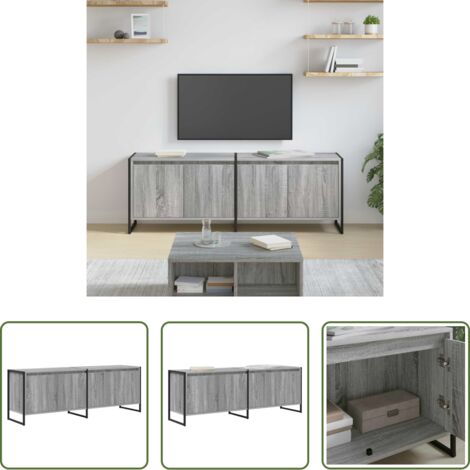 TV mobile -  Mobile TV Grigio Sonoma 140 x 36 x 49.5 cm Legno multistrato