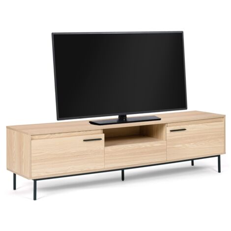 TV-Möbel 180 cm SEATTLE mit Ablagefächern Industriedesign