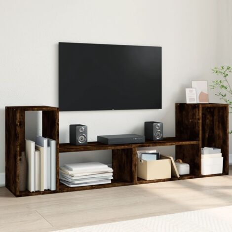 TV-Möbel 2 Stück Räuchereiche 75x30x50 cm Holzwerkstoff