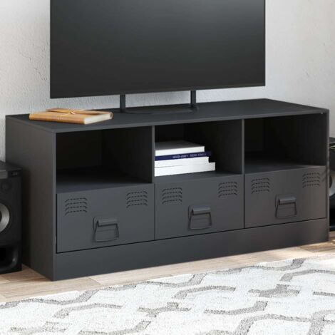TV-Möbel anthrazit 99x39x44 cm Stahl