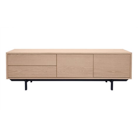 MILIBOO TV-Möbel aus Eichenholz mit geschlossenen Aufbewahrungsmöglichkeiten L160 cm MANNY