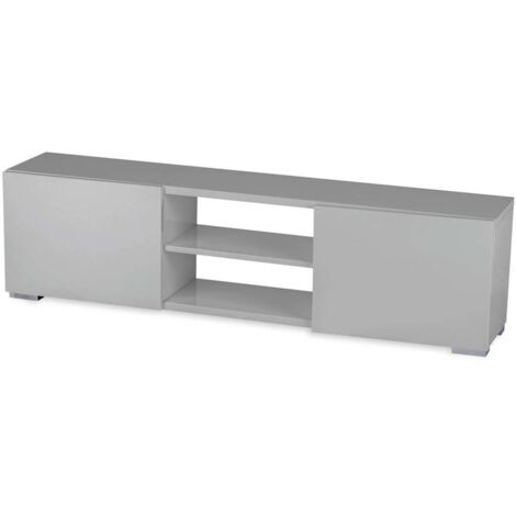 TV-Möbel Frida - 155 x 31 x 42,5 cm - Grau