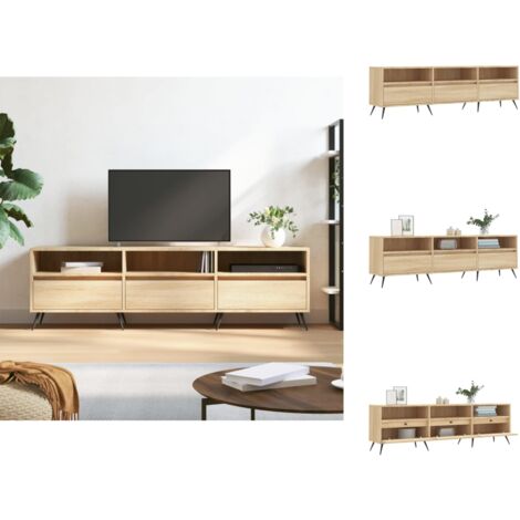 TV-Möbel - Living TV-Schrank Sonoma-Eiche 150x30x44,5 cm Holzwerkstoff