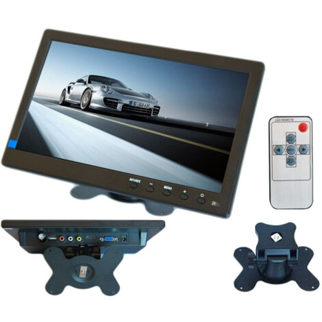Tv Moniteur De Télévision Lcd Numérique 10,1' Tft Pour La Vidéo Surveillance Vga Bnc Hdmi