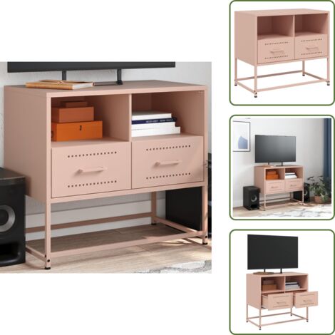 TV rosa - vidaXL Mobile TV Rosa 68x39x60,5 cm in Acciaio - Mobile TV