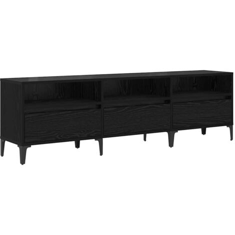 TV-Schränk mit Schubladen Schwarz Eichen-Optik 150 x 30 x 45 cm vidaXL