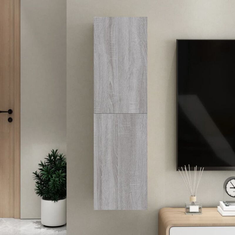 Tv-wandschrank Grau Sonoma 30, 5x30x110 Cm Vidaxl