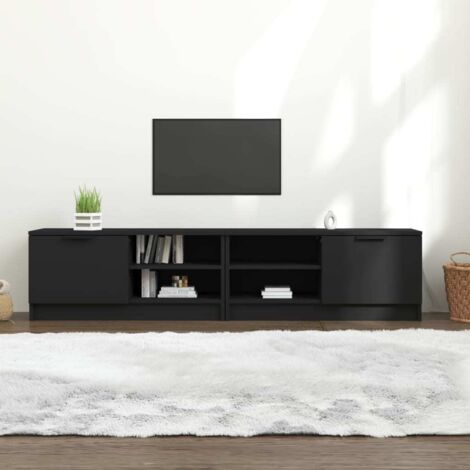 TV-Schränke 2 Stk. Schwarz 80x35x36,5 cm Holzwerkstoff vidaXL