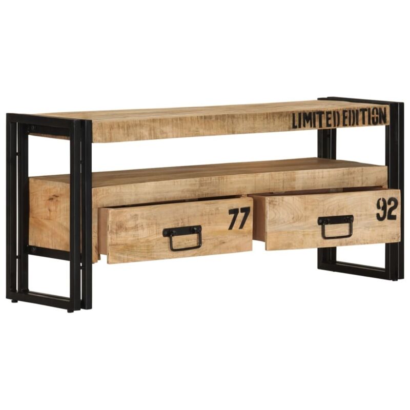Tv-schrank 100x30x45 Cm Mango Massivholz Vidaxl