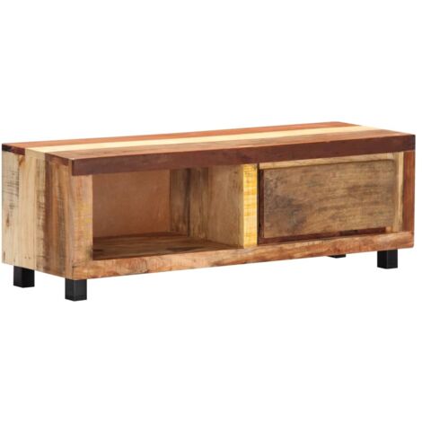 TV-Schrank 100x30x33 cm Altholz Massiv vidaXL