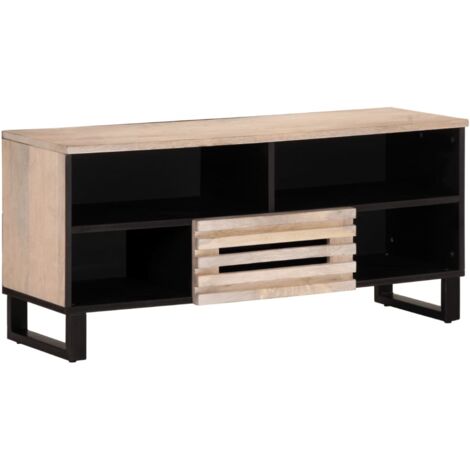 TV-Schrank 100x34x46 cm Massivholz Mango vidaXL642455
