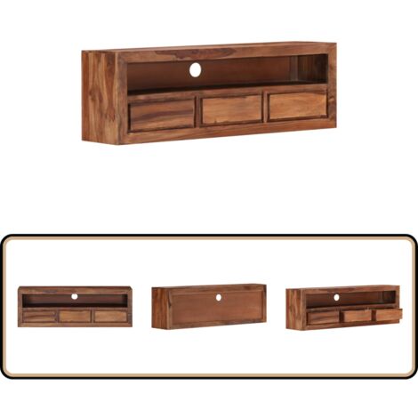 TV-Schrank 120x30x40 cm Massivholz Palisander - TV Schrank - Holzmöbel - Palisander - Wohnzimmerschrank - Regal Mit Schubladen