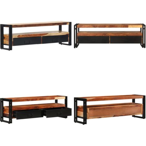 TV-Schrank 120x30x40 cm Massivholz - TV Schrank - Holz TV Stand - Palisander - Fernsehtisch - Wohnzimmerschrank - Home & Living