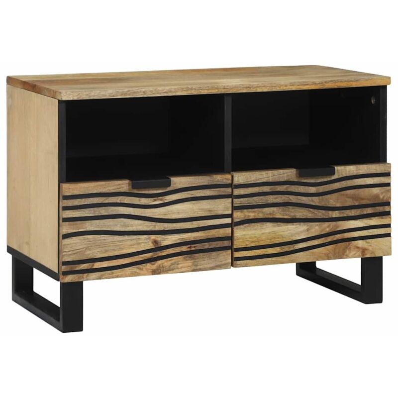 Vidaxl - Tv-schrank Braun 70 X 33 X 46 Cm Massives Mangoholz