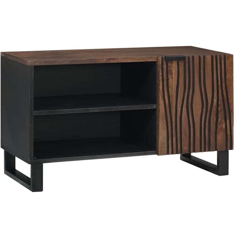 Vidaxl - Tv-schrank Braun 80 X 33 X 46 Cm Massives Mangoholz