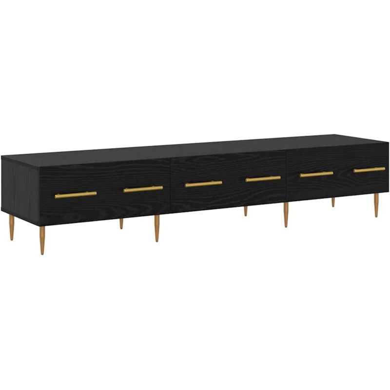 Tv-schränk Schwarz Eichen-optik 150 X 36 X 30 Cm Holzwerkstoff Vidaxl