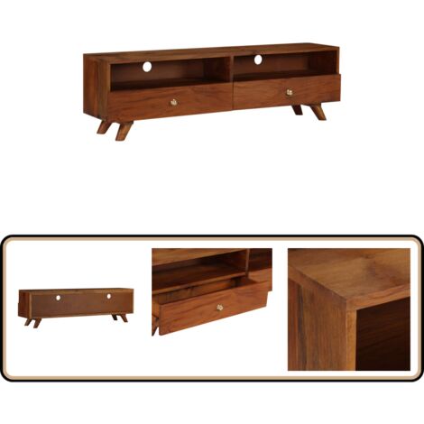 TV-Schrank Altholz Massiv 140x30x40 cm - TV Schrank - Altholz - Vintage Möbel - Retro Stil - Massivholz