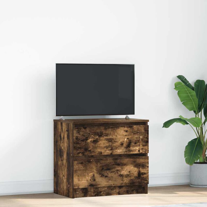 Vidaxl - Tv-schrank Räuchereiche 60x35x54 Cm Holzwerkstoff