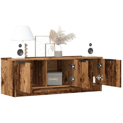 TV-Schrank Altholz-Optik 102x35x36,5 cm Holzwerkstoff vidaXL697438