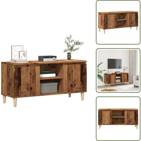 TV-Schrank Altholz-Optik 102x35x50 cm Holzwerkstoff - TV-Schrank - TV-Schränke - TV-Ständer - TV-Board