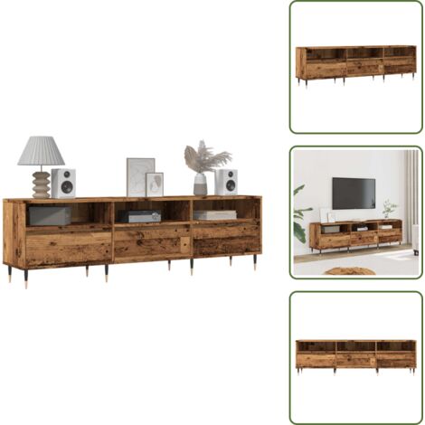 TV-Schrank Altholz-Optik 150x30x44,5 cm Holzwerkstoff - TV-Schrank - TV-Schränke - TV-Ständer - TV-Board