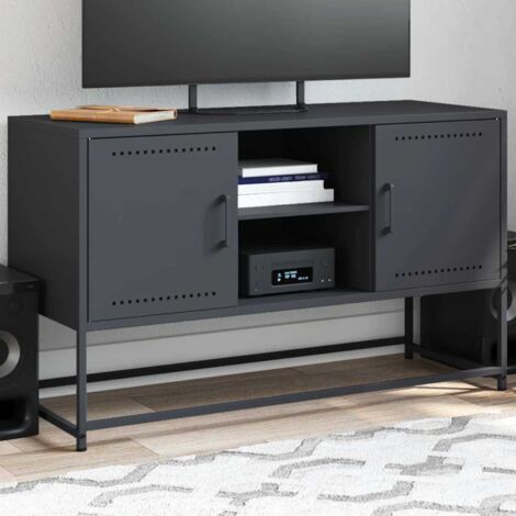 TV-Schrank Anthrazit 100,5x39x60,5 cm Stahl vidaXL846887
